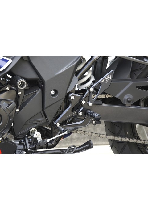 BACK-STEP 4ポジション ブラック GSX250R オーヴァー オーバー OVER レーシング 51-57-01B