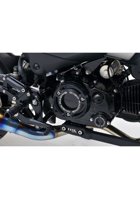 クラッチアウターカバー BLK Monkey125(21-)/GROM(21-) オーヴァー オーバー OVER レーシング 57-223-15B