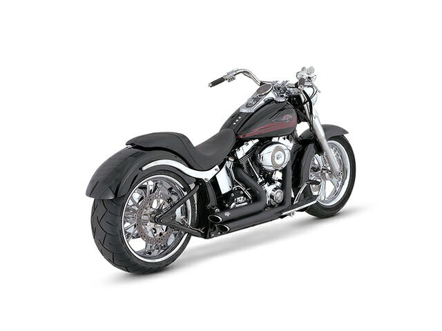 バンスアンドハインズ ShortShots Staggered ショートショットスタッガード ブラック マフラー SOFTAIL 86-11 1800-0745|MOTO-OCC 店