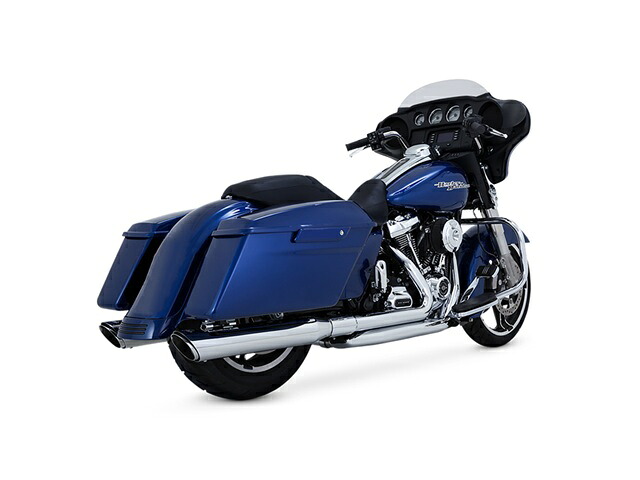 バンスアンドハインズ TwinSlash Round ツインスラッシュ ラウンド スリップオン クローム マフラー TOURING(M8) 17-24 1801-1070｜MOTO-OCC 店