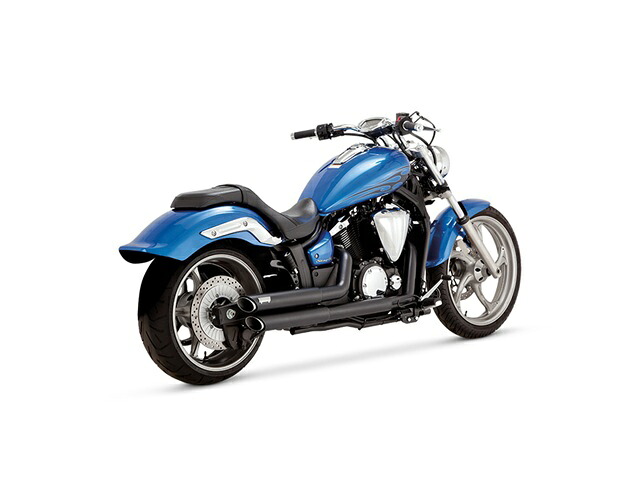 バンスアンドハインズ TwinSlash Staggered ツインスラッシュスタッガード ブラック マフラー STRYKER 11-15 1811-2468
