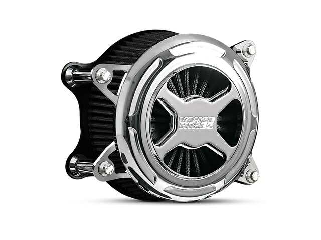バンスアンドハインズ VO2 エアインテイク X エックス クローム TC Touring 08-16/Softail 16-17 72343