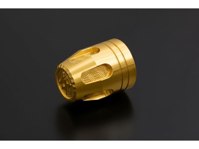 在庫有り PMC ピーエムシー ARCHI Gold Honeycomb End for Genuine Handles Kawasaki Z900RS/CAFE/SE '18-'25 189-5585