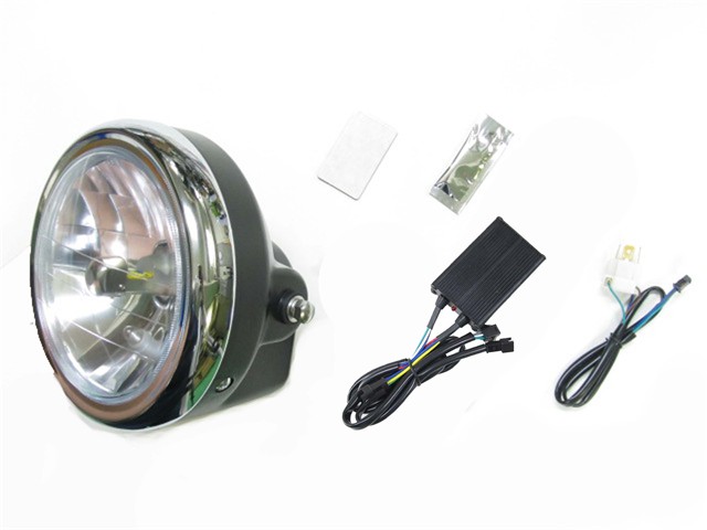 PROTEC プロテック LEDマルチリフレクターヘッドライトkit 180Φヘッドライト汎用 LBH-U01 6000K 64016-60｜MOTO-OCC 店