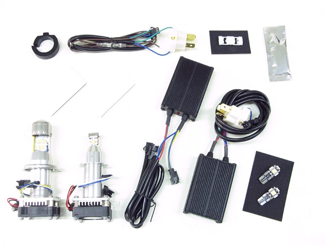 PROTEC プロテック LEDヘッドライトバルブキット H7(Lo)&H4(Hi/Lo) ※2灯キット YAMAHA TMAX 2008~2012 SJ08J / 2004~2007 SJ04J用 LBW-TM 6000K 65006