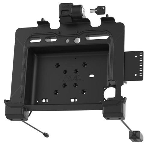 RAM MOUNTS ラムマウント GDSパワードック(Zebra ET8x専用) ロック付 デュアルポート ボール無 RAM-HOL-ZE22PD2LU｜MOTO-OCC 店