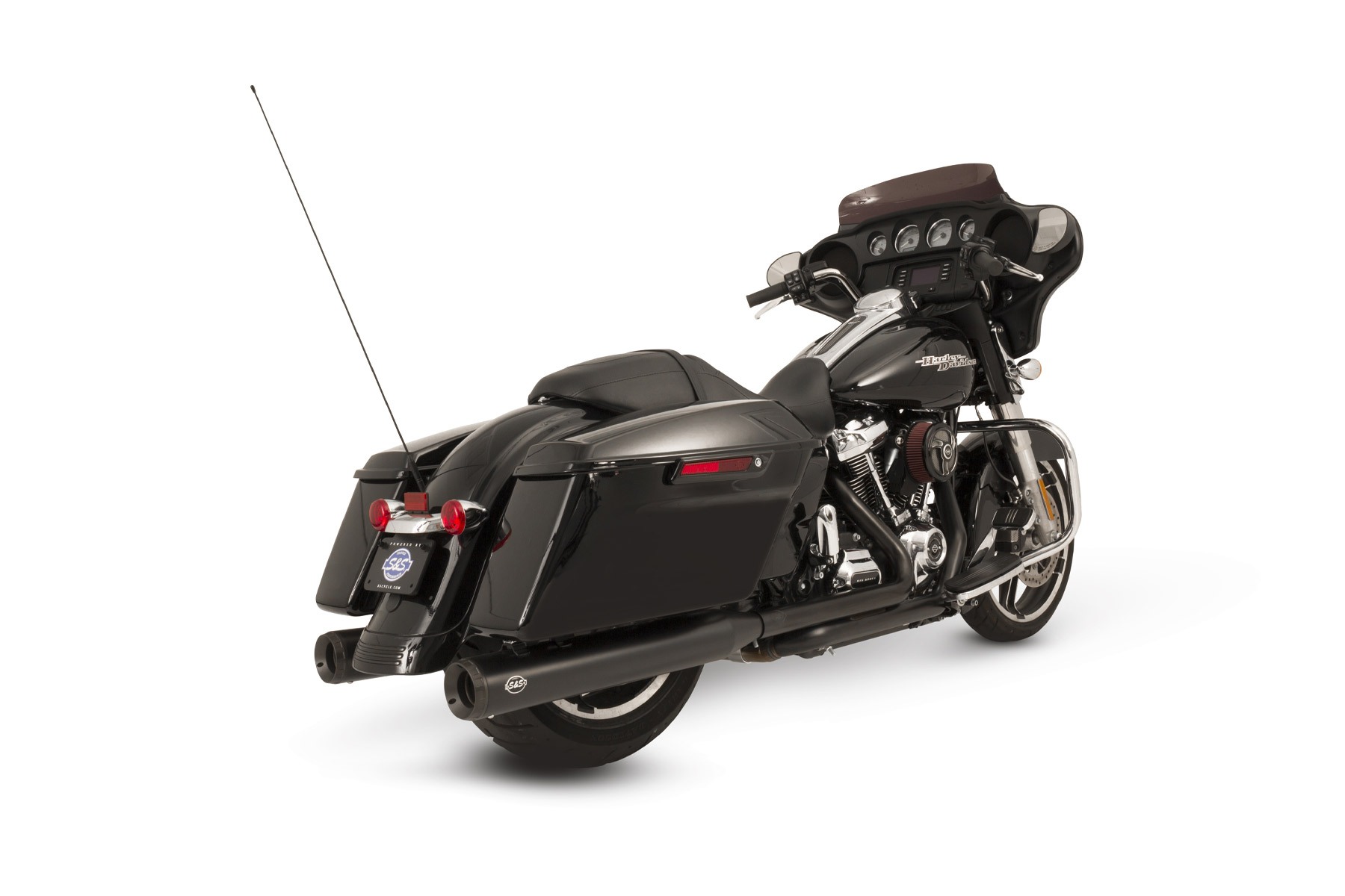 S&S Cycle エスアンドエスサイクル スリップオン グランドナショナル 4 BLK M8 Touring 17-22 550-0694｜MOTO-OCC 店