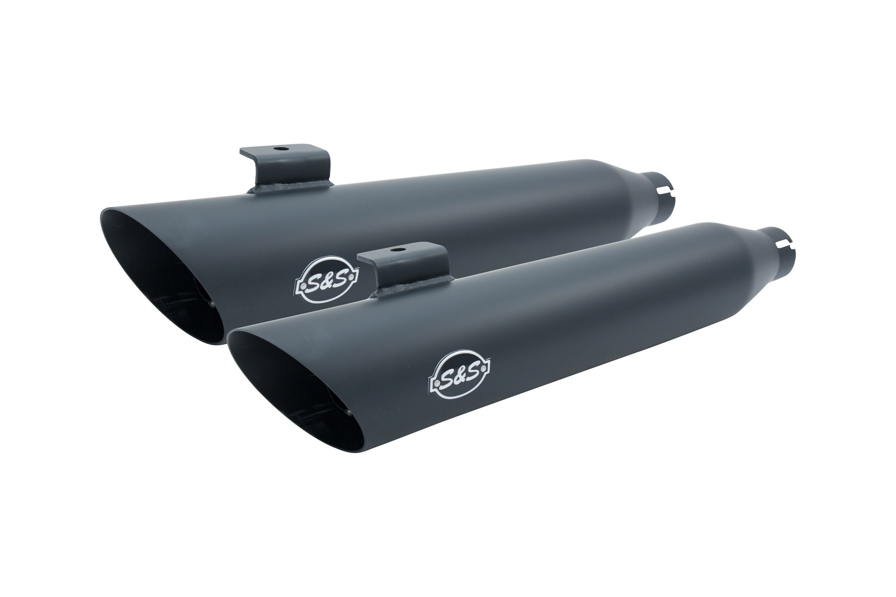 S&S Cycle エスアンドエスサイクル スリップオン スラッシュカット ブラック DYNA 10-17 550-0724|MOTO-OCC 店