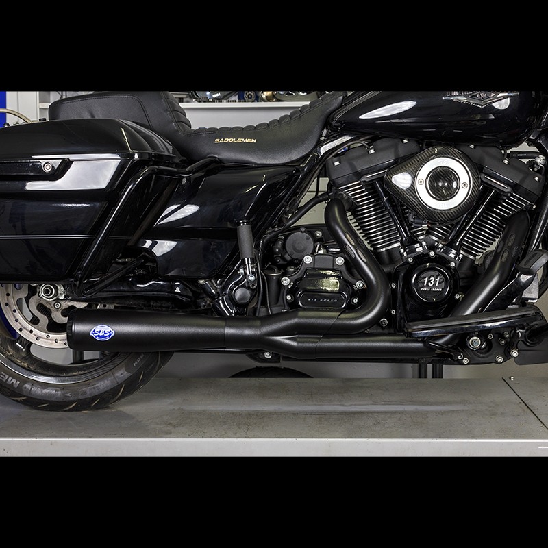 S&S Cycle エスアンドエスサイクル DAIMONDBACK 2-1 BLK M8 Touring 17-20 550-1028