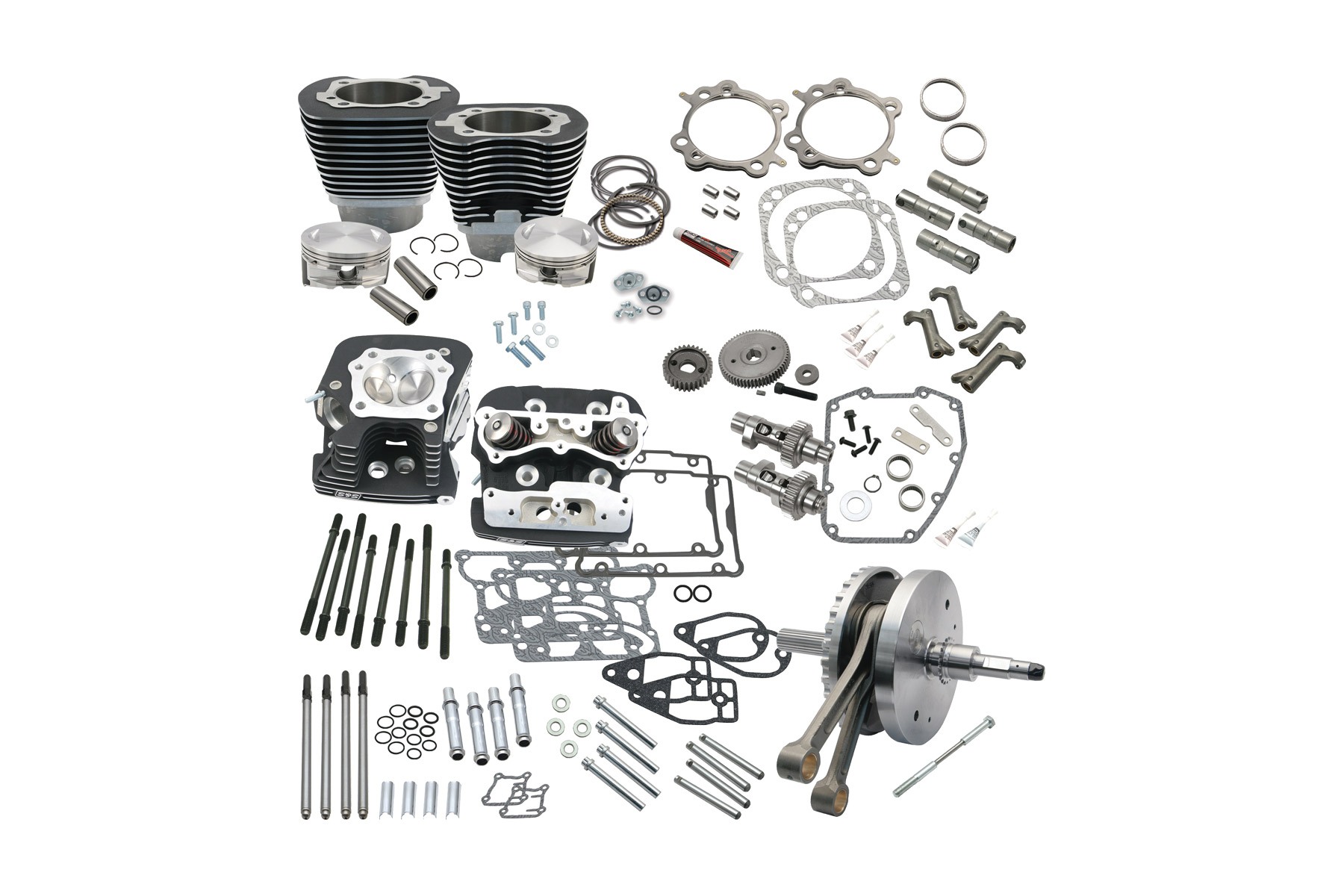 S&S Cycle エスアンドエスサイクル 124 ホットセットアップキット W.BLK SOFTAIL 07-17 900-0569