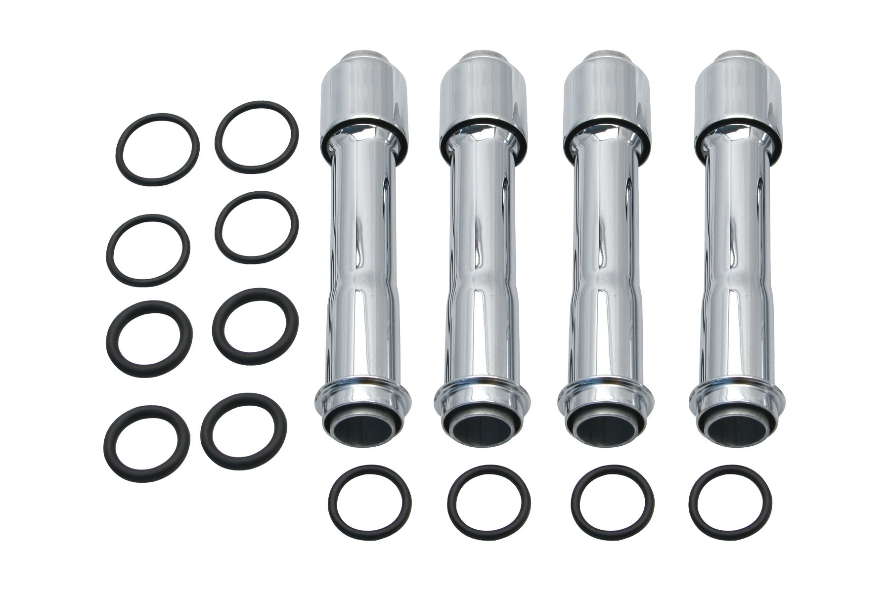 S&S Cycle エスアンドエスサイクル EVOスタイルプッシュロッドカバーキット クローム TC･M8用 106-1340｜MOTO-OCC 店
