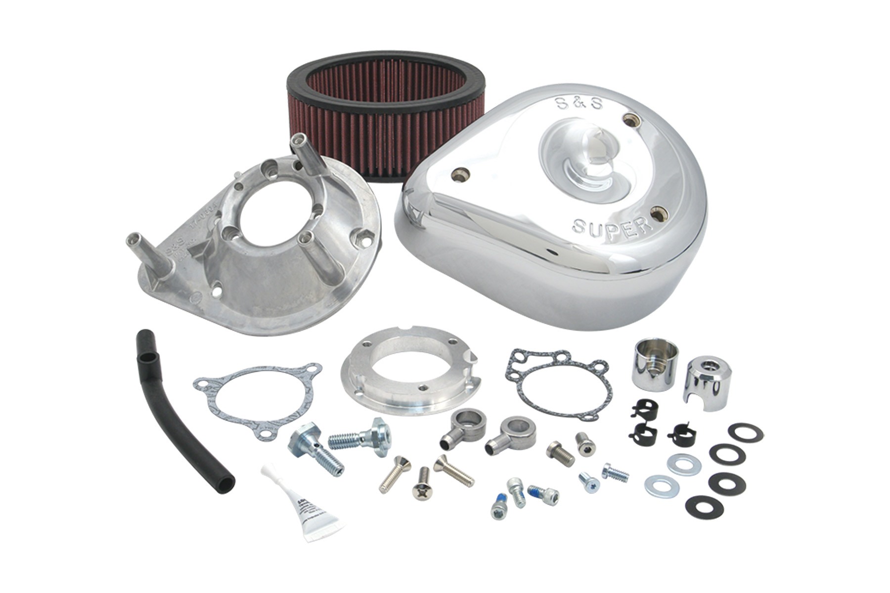 S&S Cycle エスアンドエスサイクル ティアドロップエアクリーナーキット CH TWIN CAM(電子スロットル) 08-17 106-2091