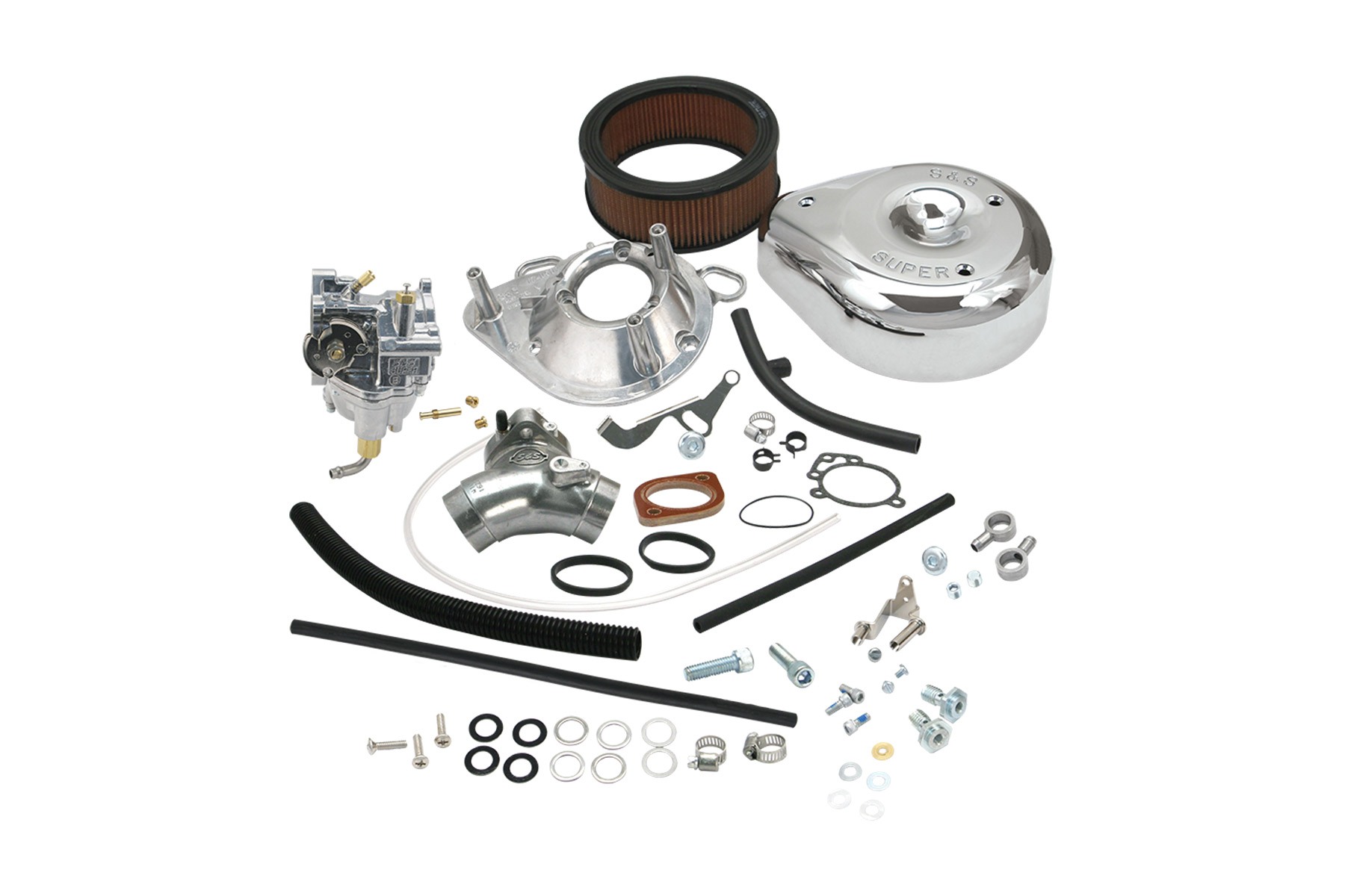 S&S Cycle エスアンドエスサイクル スーパーEコンプリートキャブレターキット BIG TWIN 93-99 11-0419｜MOTO-OCC 店