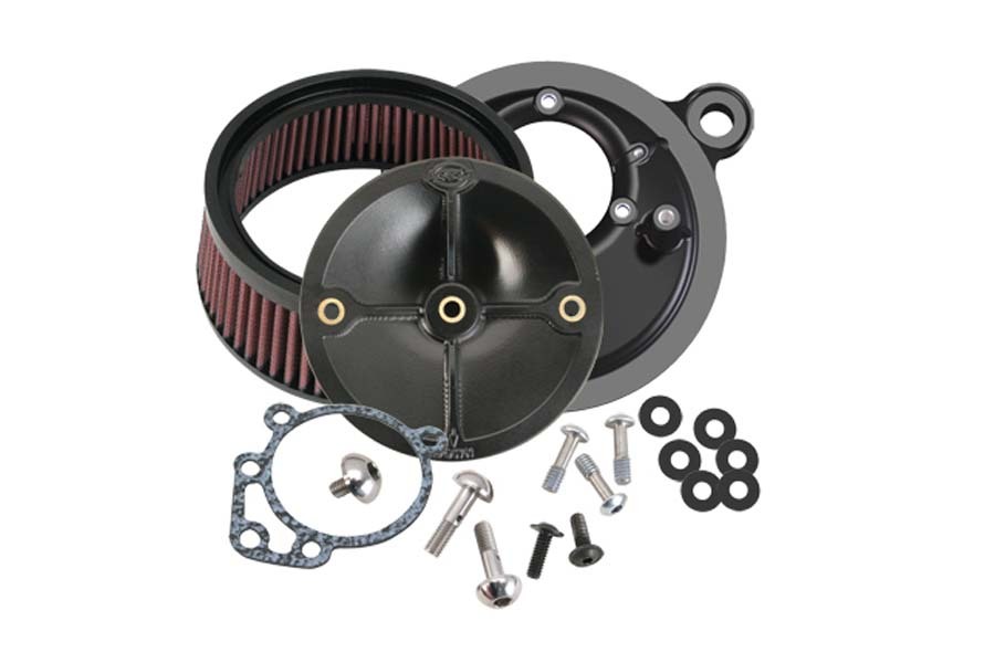 S&S Cycle エスアンドエスサイクル ステルス エアクリーナーキット カバーナシ ツインカム 00-06 with スーパーE/Gキャブ 170-0058｜MOTO-OCC 店