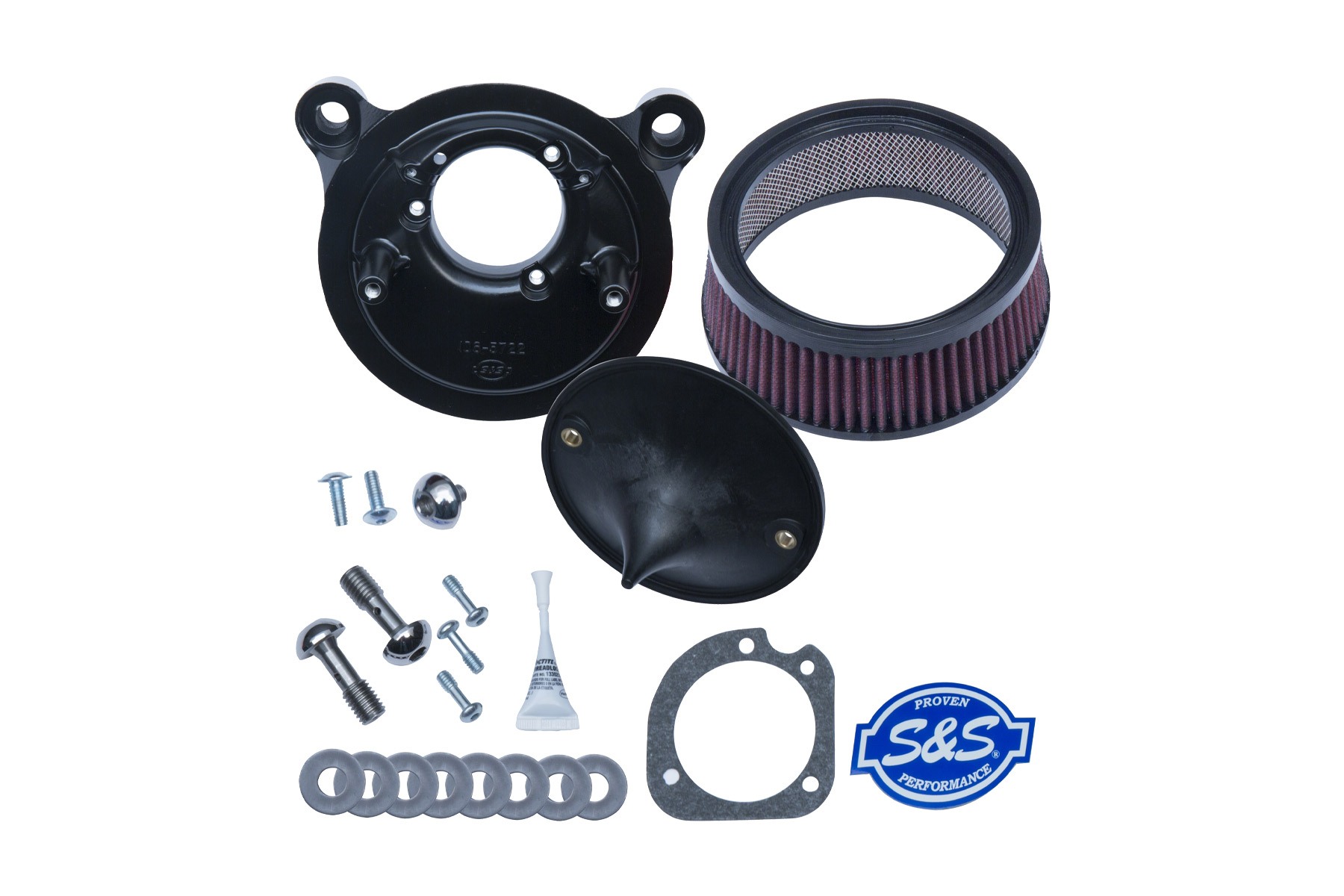S&S Cycle エスアンドエスサイクル ステルス エアクリーナーキット カバーナシ ツインカム(ケーブル2本引) 01-17 170-0300B 25,868円