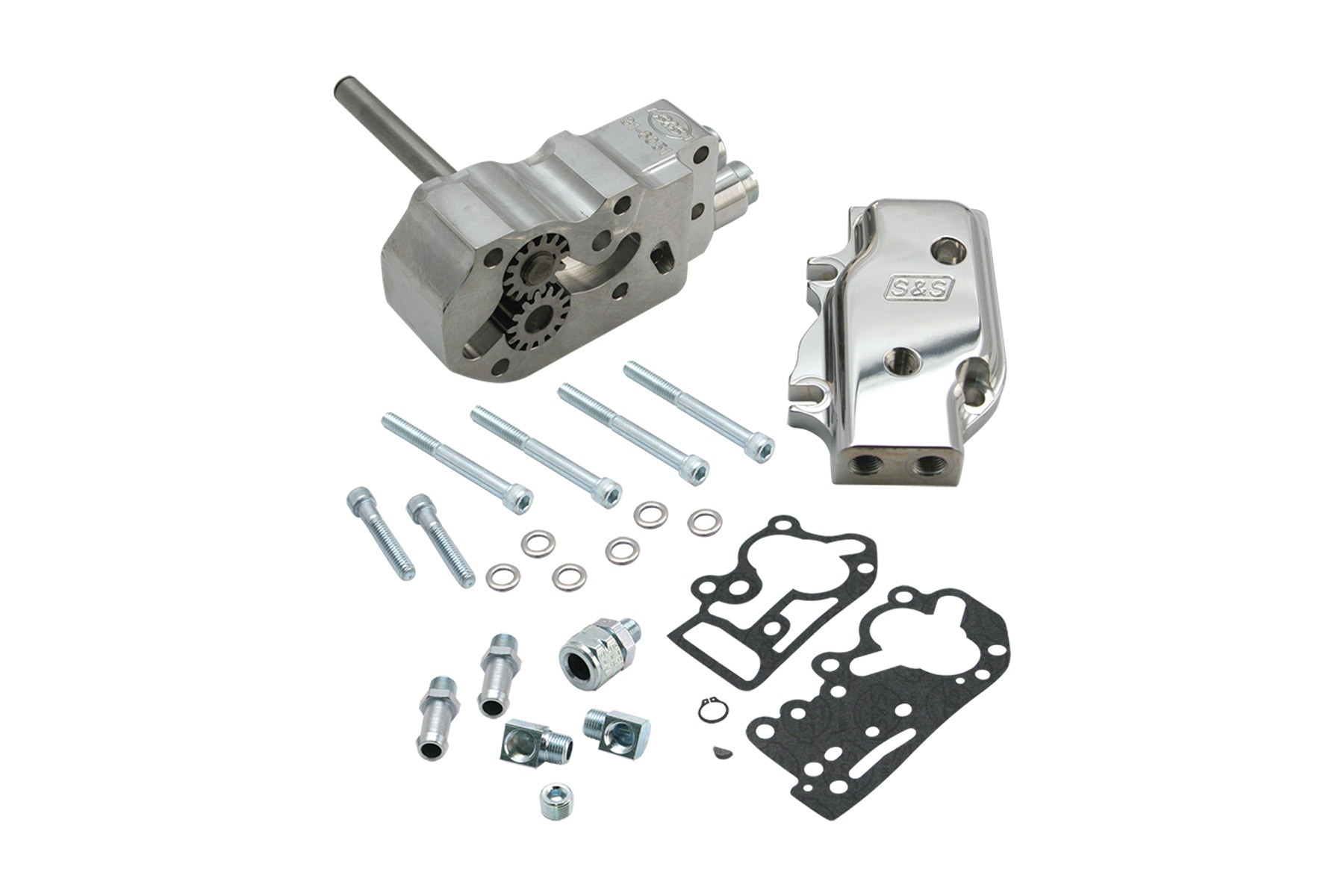 S&S Cycle エスアンドエスサイクル HVHPオイルポンプキットUNVカバー ギア付 BT 92-99 31-6302