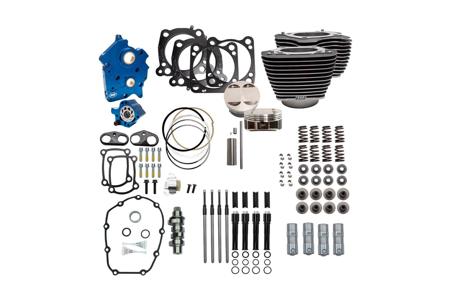 S&S Cycle エスアンドエスサイクル 124パワーパック チェーンカム BLK M8（OIL COOL） 310-1056B