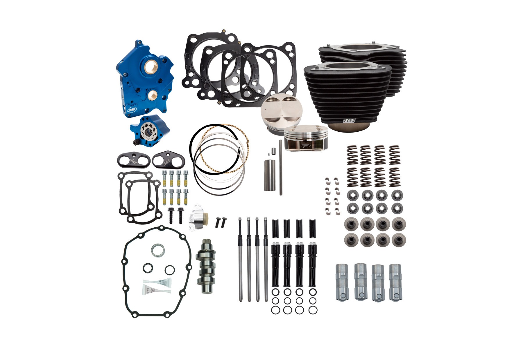 S&S Cycle エスアンドエスサイクル 124パワーパック チェーンカム BLK M8(OIL COOL) 310-1057B