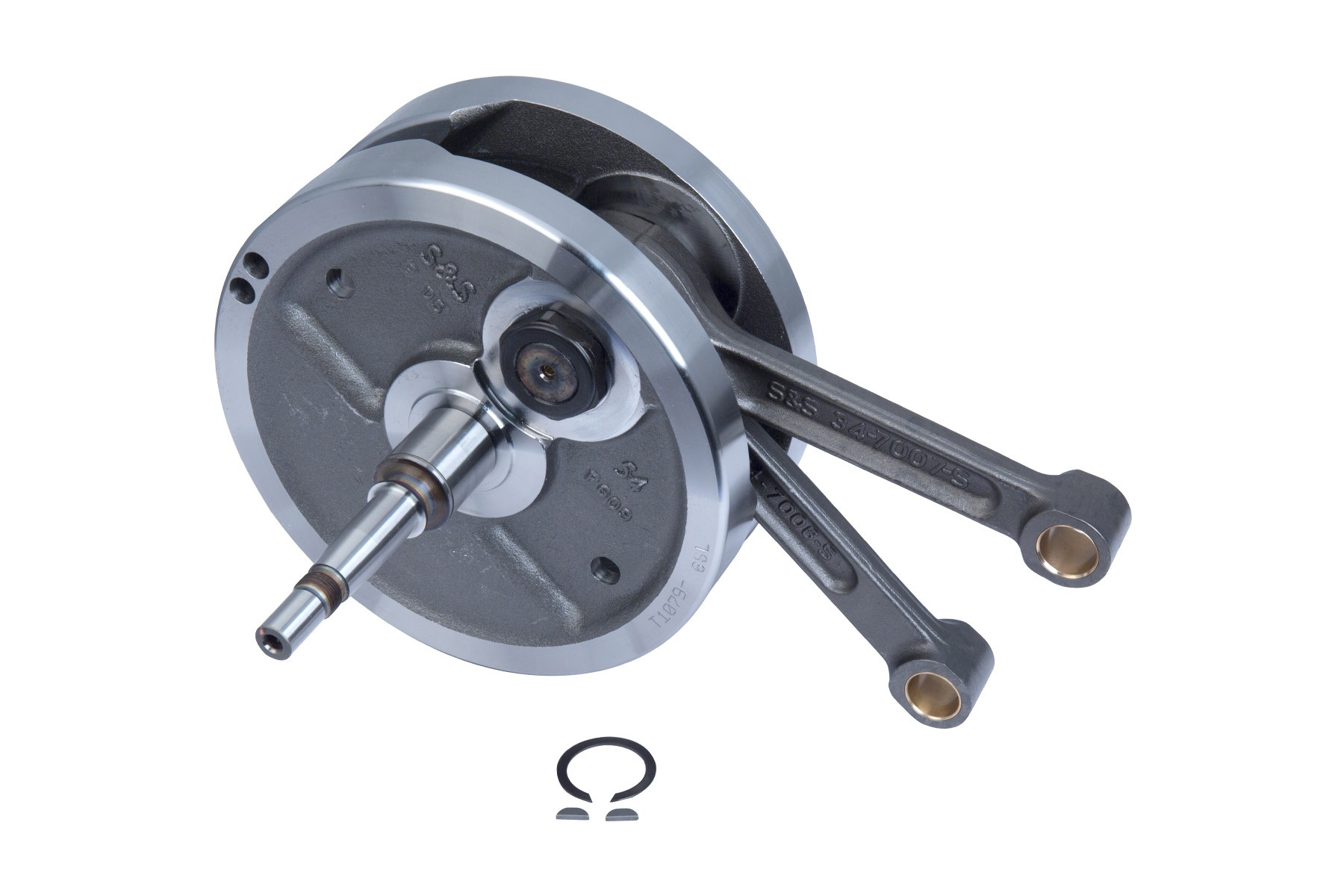 S&S Cycle エスアンドエスサイクル フライウィール アッセンブリー 4-5/8 EVO キャブ車用 32-2230