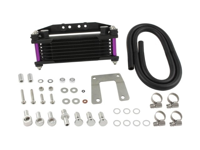 シフトアップ カブ ( Cub ) オリジナル オイルクーラーKIT コア8段 ヘッドボトムマウント 取り出し無し 916247-65