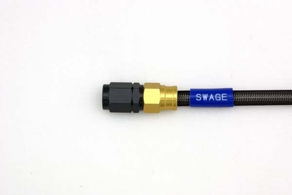 SWAGE-LINE スウェッジライン フロントホースキット G＆K/BLK 250SB 02-05 GAFB531
