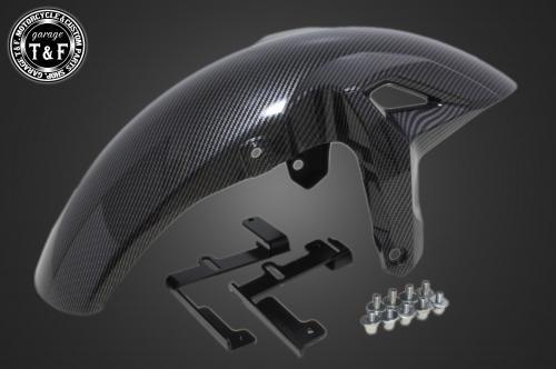 在庫有り Garage T&F ティーアンドエフ レブル250 コンバットフロントフェンダー(カーボン柄) 606243