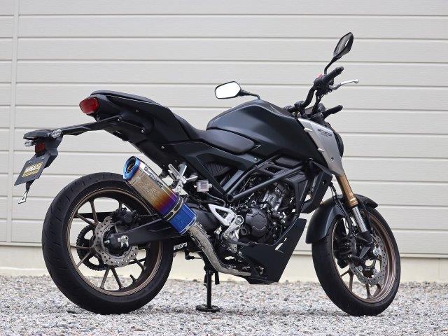 WR’S ダブルアールズ SS-OVALタイプフルエキゾースト 焼き色チタンタイプ仕様 HONDA ホンダ CB125R【8BJ-JC91】LB1110JM|MOTO-OCC 店