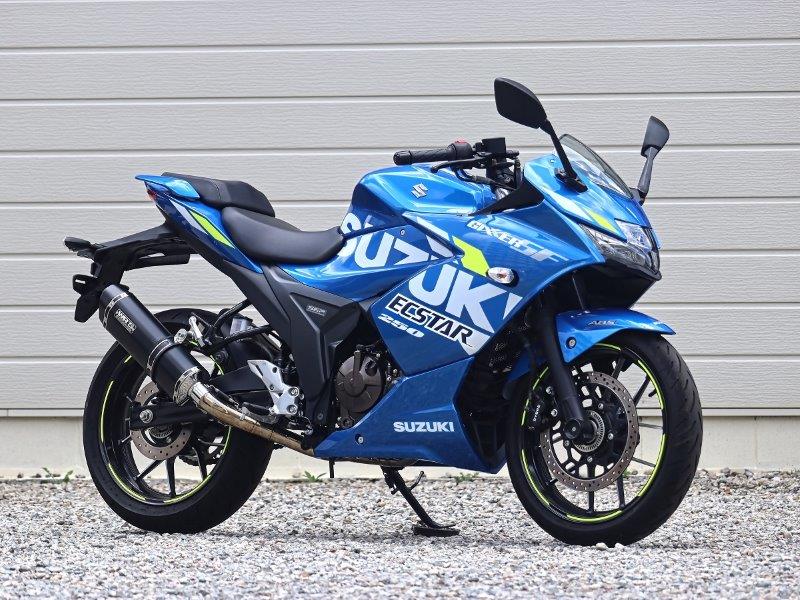 WR'S ダブルアールズ SUZUKI|スズキ ジクサー250 ラウンドタイプフルエキゾースト【JMCA政府認証マフラー】 F-BLACKチタン仕様 LF3250JM｜MOTO-OCC 店