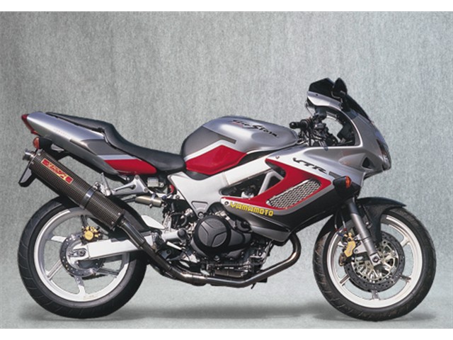 Yamamoto ヤマモトレーシング マフラー VTR1000F SUS2-1-2 カーボン 11002-52SCB