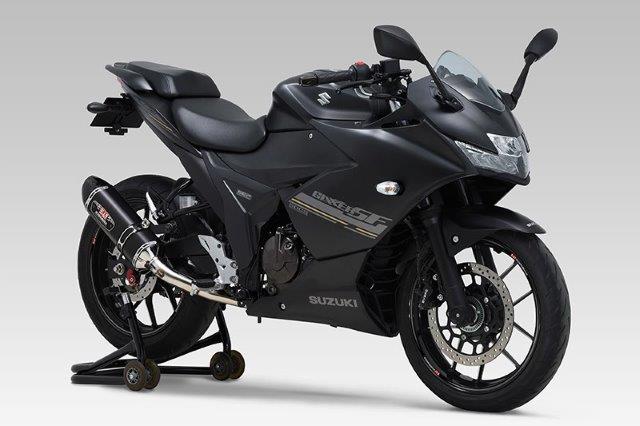 YOSHIMURA ヨシムラ スリップオン マフラー 機械曲R-77Sサイクロン カーボンエンド EXPORT SPEC 政府認証 SMC(メタルマジックカバー/カーボンエンドタイプ) GIXXER250(23)/GIXXER SF250(23)/V-STROM250SX(23) 110A-12C-5120