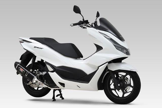 YOSHIMURA ヨシムラ マフラー HONDA PCX (23) 機械曲 R-77S サイクロン (SMCメタルマジックカバー/カーボンエンドタイプ) フルエキゾーストマフラー 110A-49F-5120
