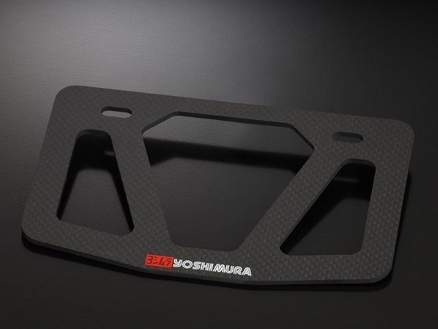 YOSHIMURA ヨシムラ カーボンナンバープレートホルダー シカク 599-024-0000