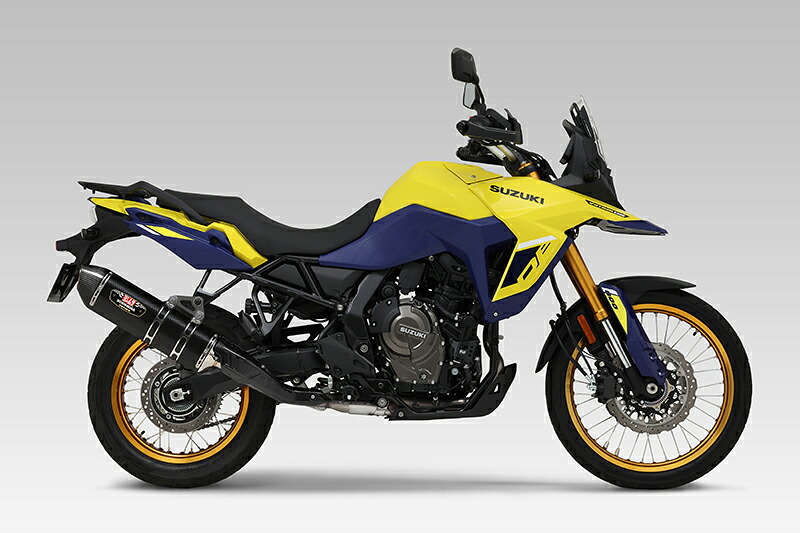 ヨシムラ バイク用 マフラー スリップオン R-77Jサイクロン EXPORT SPEC 政府認証 (SMC) メタルマジック/カーボン 車種:V-STROM800/DE 品番:110-17A-5W20