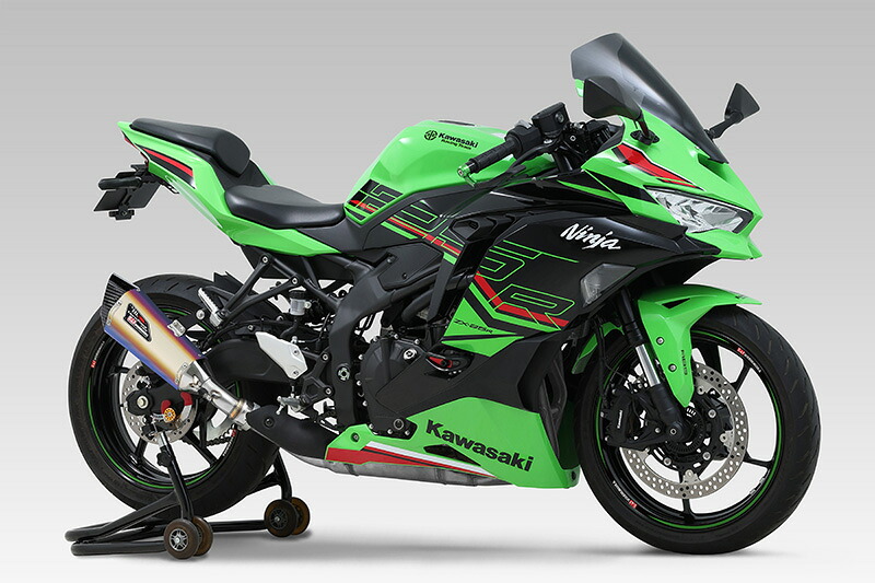 ヨシムラ バイク用 マフラー スリップオン HEPTA FORCE TSS サイクロン EXPORT SPEC 政府認証 (STB) チタンブルー 車種:Ninja ZX-25R 品番:110-247-L26G0