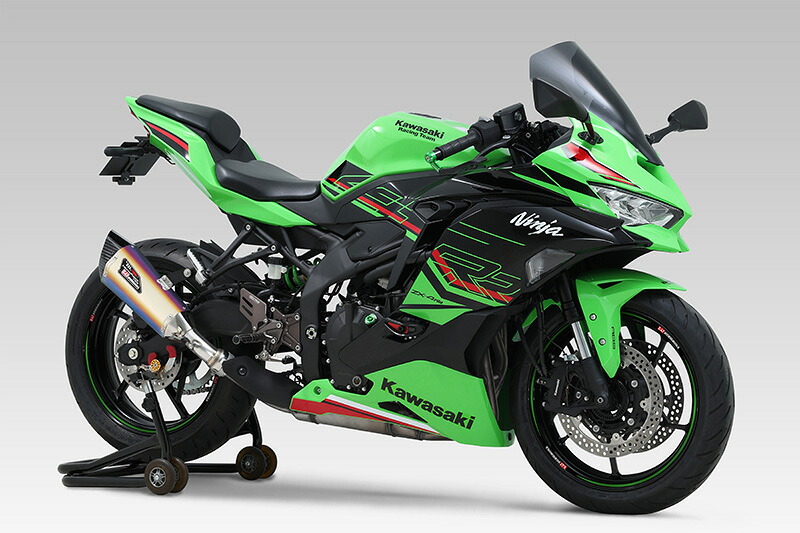 ヨシムラ バイク用 マフラー スリップオンHEPTA FORCE TSSサイクロン EXPORT SPEC 政府認証 (STB) チタンブルー 車種:Ninja ZX-4R SE/RR 品番:110-248-L26G0