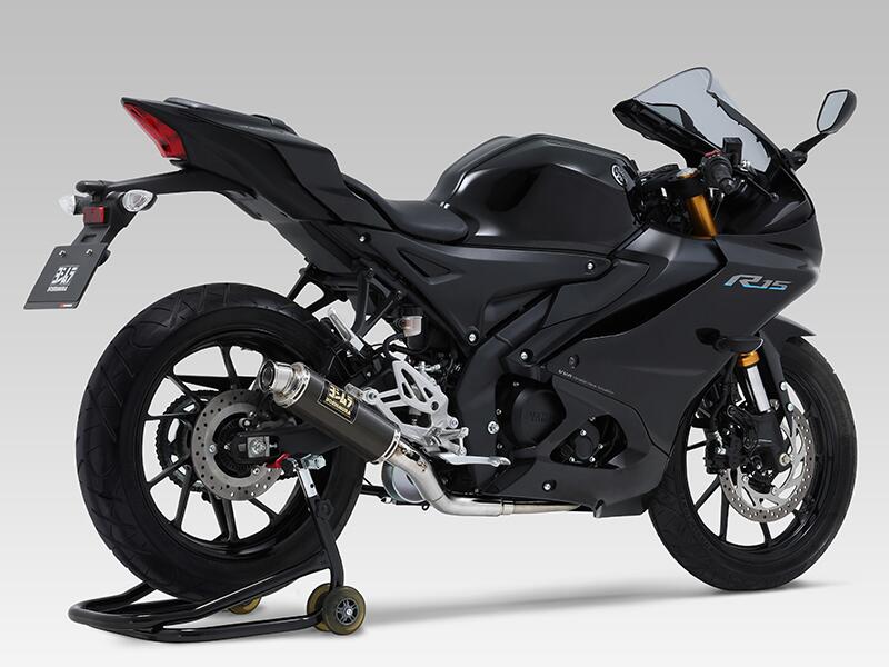 【マラソン期間 クーポン配布！】 ヨシムラ バイク用 マフラー 機械曲GP-MAGNUMサイクロン EXPORT SPEC 政府認証 (SC) カーボンカバー 車種:MT-125/YZF-R125/R15/XSR125 品番:110A-36A-5U90