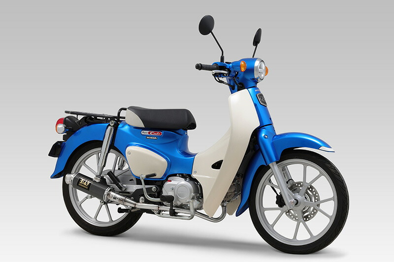 【18日限定！クーポン配布！】 ヨシムラ YOSHIMURA バイク用 マフラー 機械曲 GP-MAGNUM サイクロン TYPE-DOWN EXPORT SPEC 政府認証 (SC) カーボン 車種:Super/Cross Cub110 品番:110A-46E-5U90