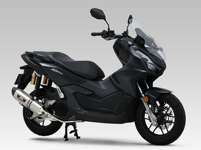 【15日限定！クーポン配布！】 ヨシムラ バイク用 マフラー 機械曲 R-77S サイクロン カーボンエンド EXPORT SPEC 政府認証 (SSF) サテンフィニッシュ 車種:ADV160 品番:110A-46H-5130