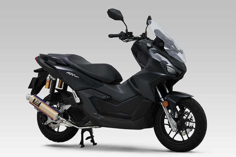 【15日限定！クーポン配布！】 ヨシムラ YOSHIMURA バイク用 マフラー 機械曲 GP-MAGNUMサイクロン EXPORT SPEC政府認証 (STB) チタンブルーカバー 車種:ADV160 品番:110A-46H-5U80B