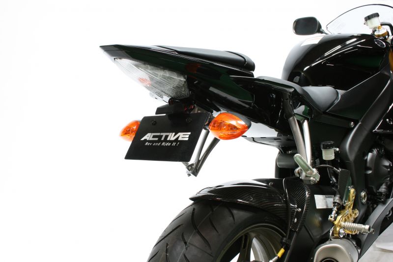 【18日限定！クーポン配布！】 ACTIVE (アクティブ) バイク用 フェンダーレスキット LEDナンバー灯付き YZF-R6 ('06～'16) ブラック 1153036