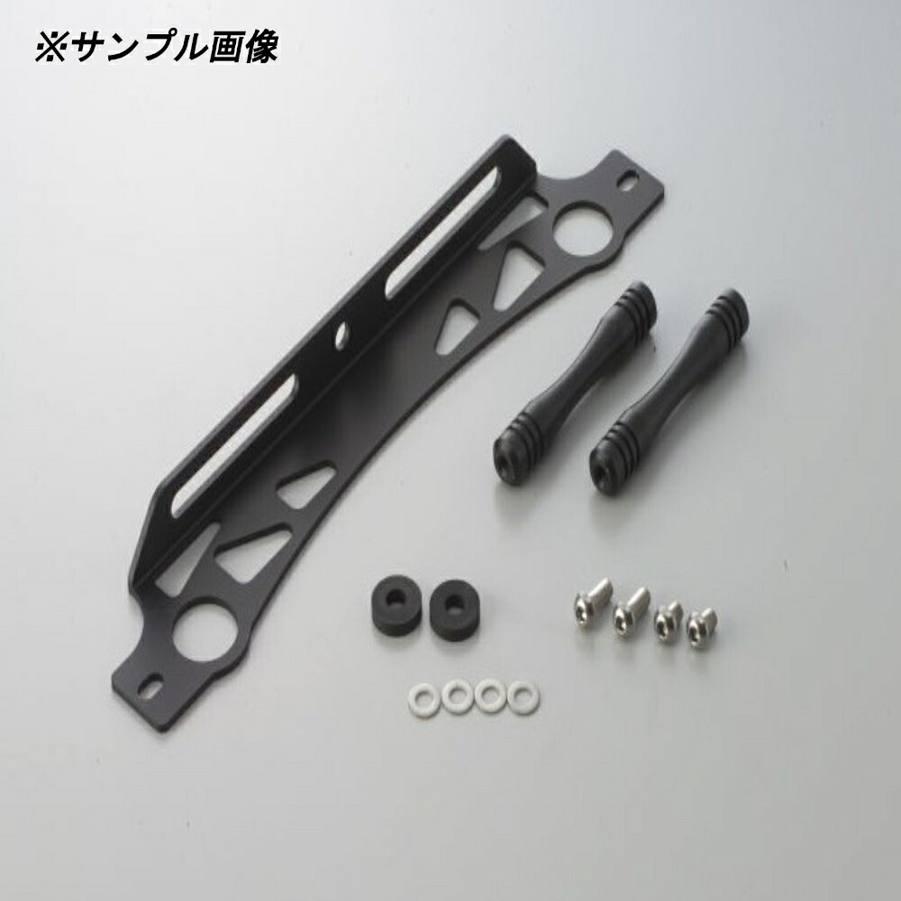 【20日限定!クーポン配布!】 ACTIVE (アクティブ) バイク用 ラウンドオイルクーラーステーセット 11-16R ブラック仕様 ホンダ 14051251B|moto-zoa 店