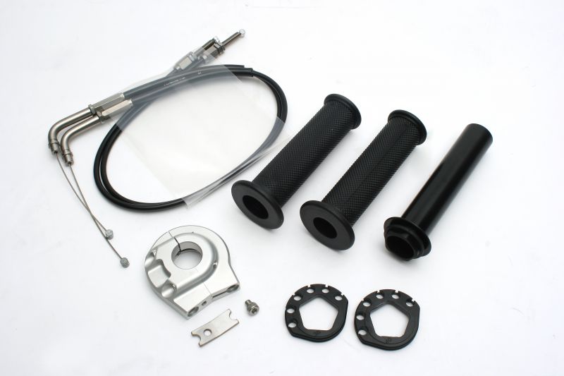 【マラソン期間 クーポン配布！】 ACTIVE(アクティブ)バイク用 ハイスロットル ハイスロKIT [EVO2] シルバー 巻取φ38/40 CBR600RR 05-16 1065103