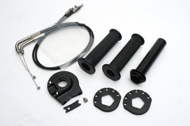【マラソン期間 クーポン配布！】 ACTIVE(アクティブ)バイク用 ハイスロットル ハイスロKIT [EVO2] ブラック ラージボディー 巻取φ50/52 YZF-R6 06-16 1065316