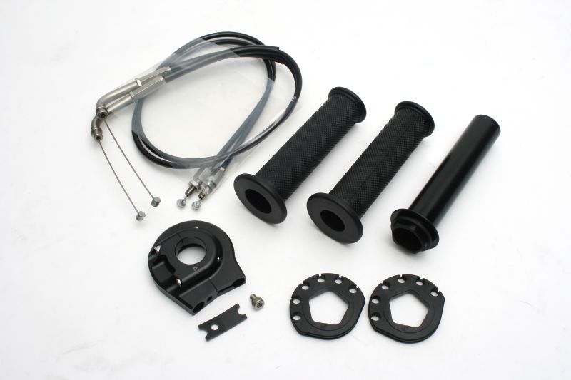 【マラソン期間 クーポン配布！】 ACTIVE(アクティブ)バイク用 ハイスロットル ハイスロKIT [EVO2] ブラック 巻取φ44/46 YZF-R6 06-16 (上出し) 1065318