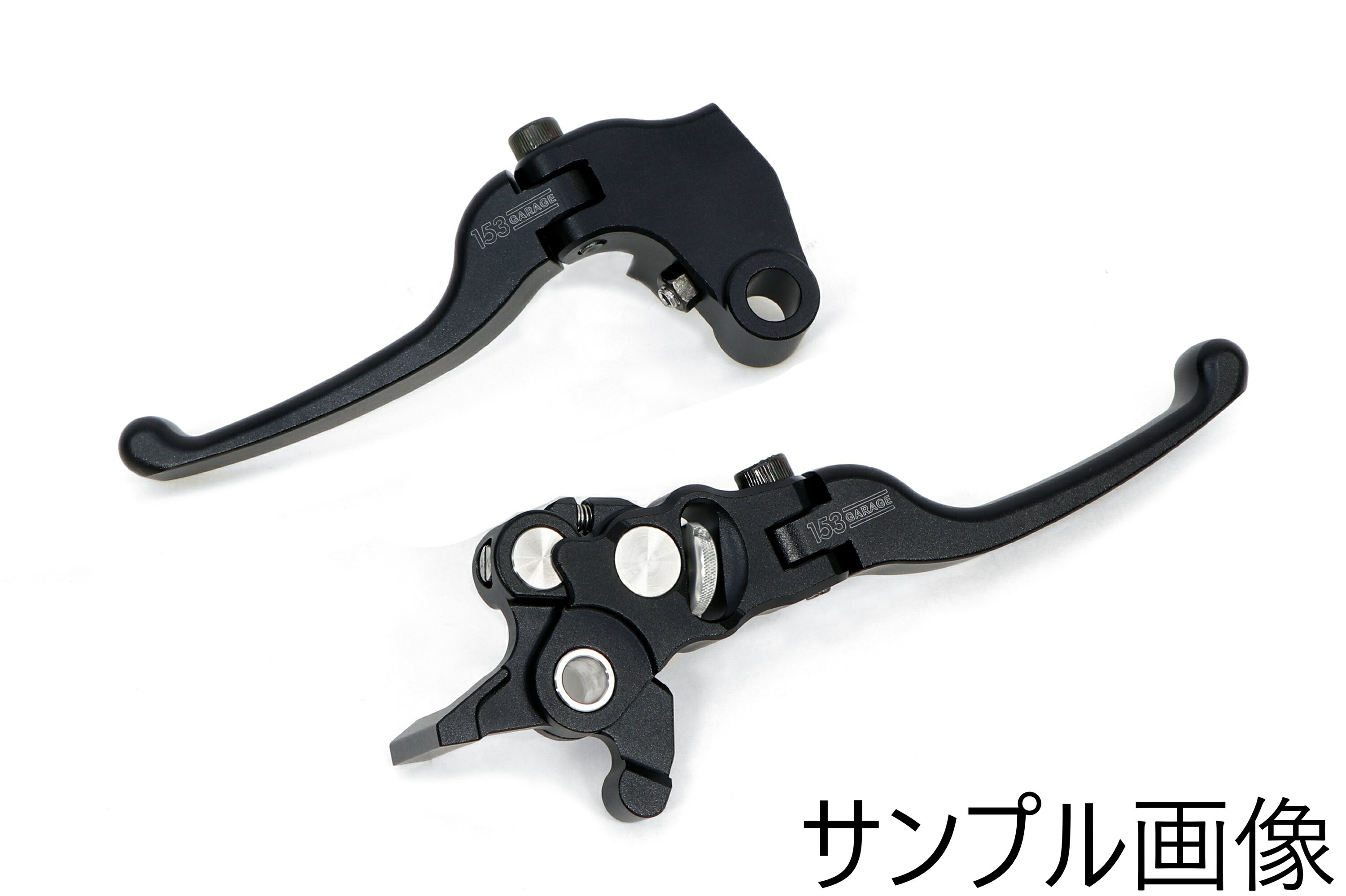 153GARAGE バイク用 可倒式ショートレバー ショートレバーセット ブラック XSR125 23-24|moto-zoa 店