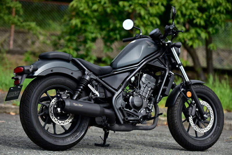【マラソン期間 クーポン配布！】 ビームス BEAMS バイク用 JMCA 政府認証 パワーヘッダー RS マットブラック スリップオン マフラー サイレンサー レブル250 8BK-MC49 G1016-25-000