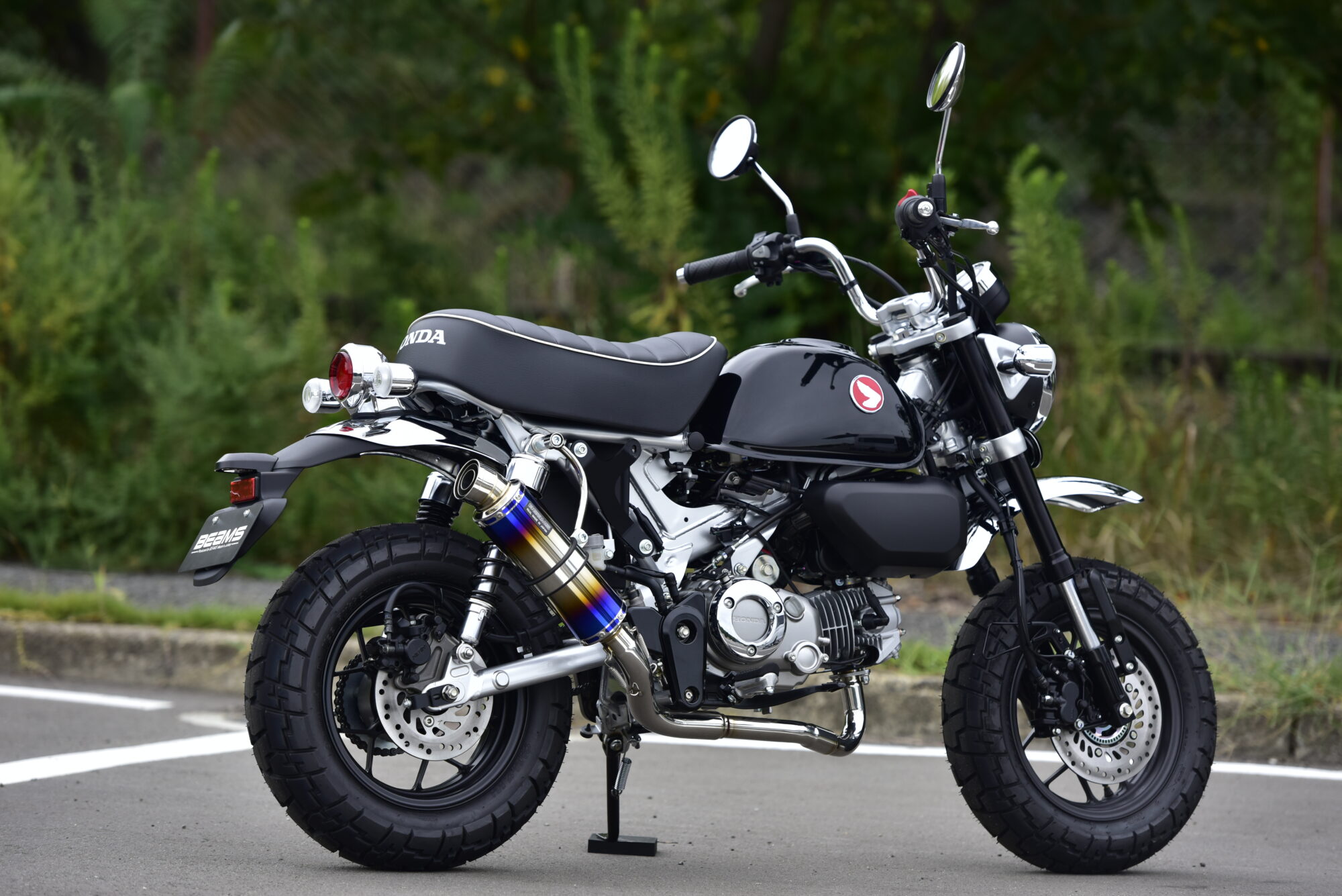 【25日限定！クーポン配布！】 ビームス BEAMS バイク用 JMCA 政府認証 R-EVOチタンサイレンサー フルエキゾースト マフラー モンキー125 G1025-53-007｜moto-zoa 店 35,978円
