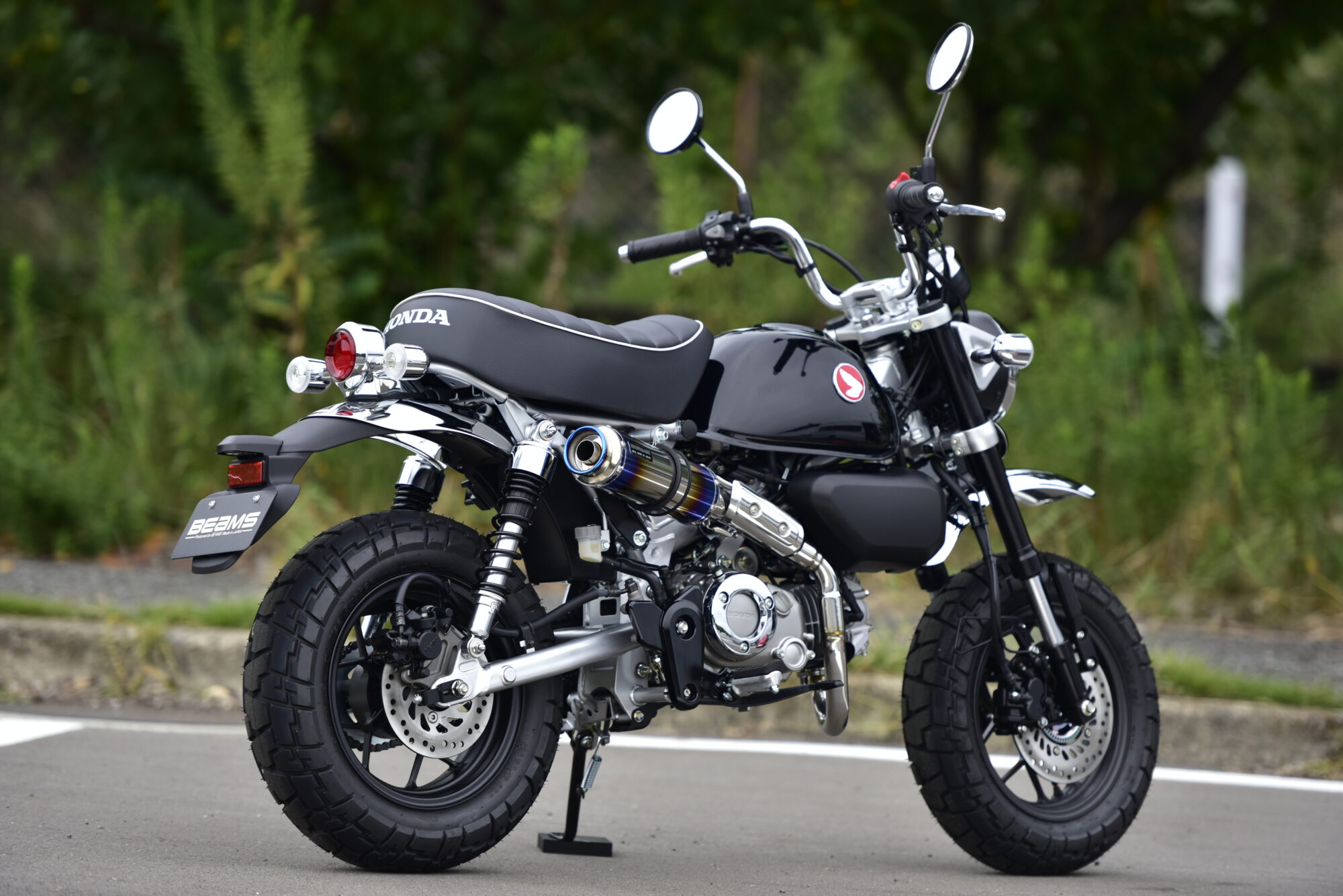ビームス BEAMS バイク用 JMCA 政府認証 R-EVO TYPE C チタン サイレンサー フルエキゾースト マフラー モンキー125 G1025-56-007|moto-zoa 店