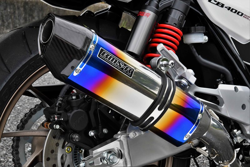 ビームス BEAMS バイク用 CB400SF VTEC REVO '07~'17 EBL-NC42 CORSA-EVO スリップオン ヒートチタンサイレンサー 政府認証 22年騒音規制対応 G106-65-P6J|moto-zoa 店