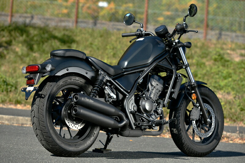 【楽天市場】【新春ポイントアップ祭 限定！全品P2倍！】 ビームス BEAMS バイク用 スリップオンマフラー パワーヘッダー Wサイレンサー  政府認証 JMCA マットブラックバージョン レブル250 8BK-MC49 G1016-23-001 : moto-zoa 楽天市場店